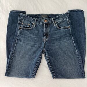 Mother Sz 26 The Looker Crop in Here Kitty Kitty Wash